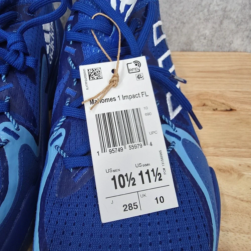 Adidas Mahomes 1 Impact Flex Sneakers Mens 10.5 Royal Blue IF4803‎ Shoes